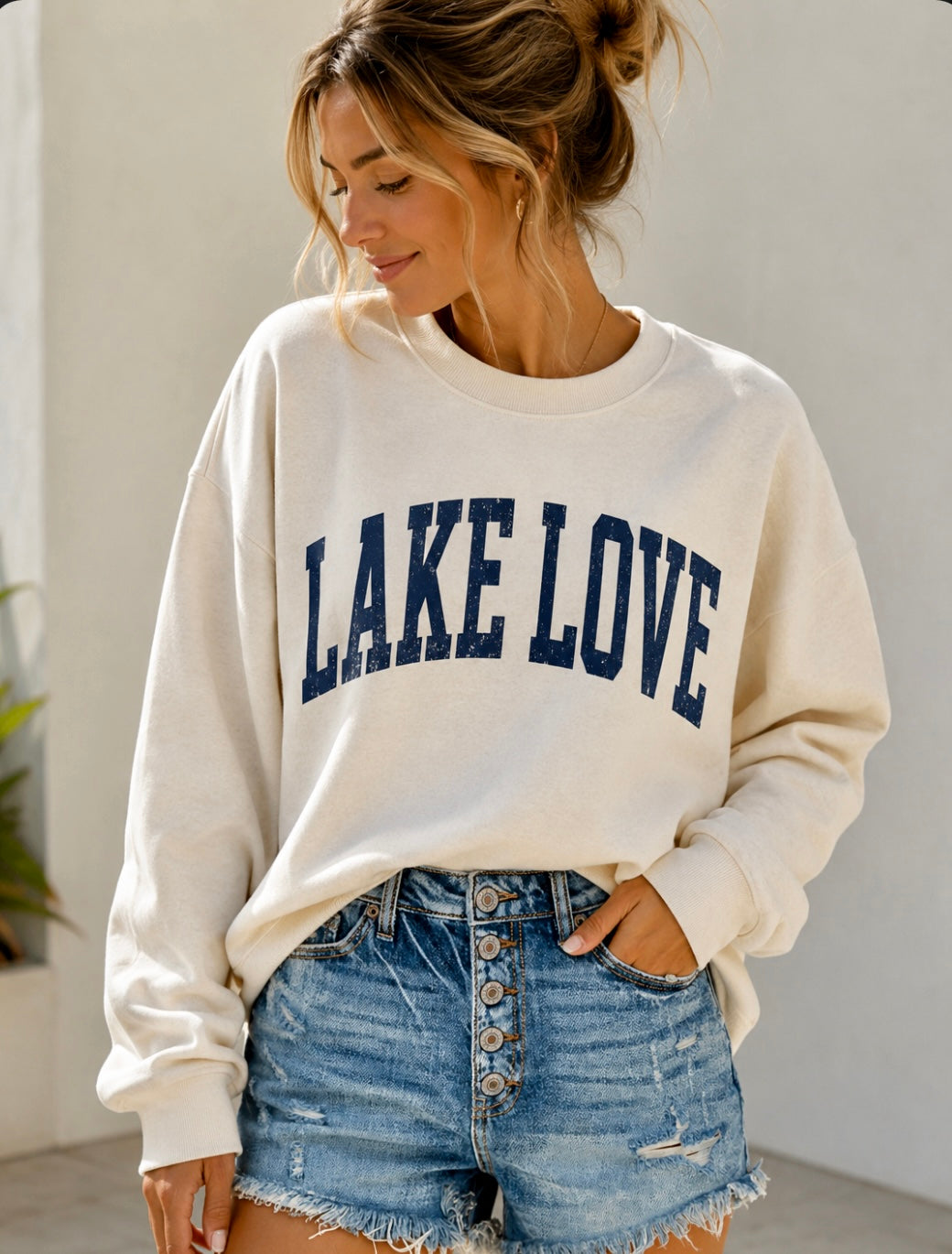 Lake Love Sweatshirt (Black Print)