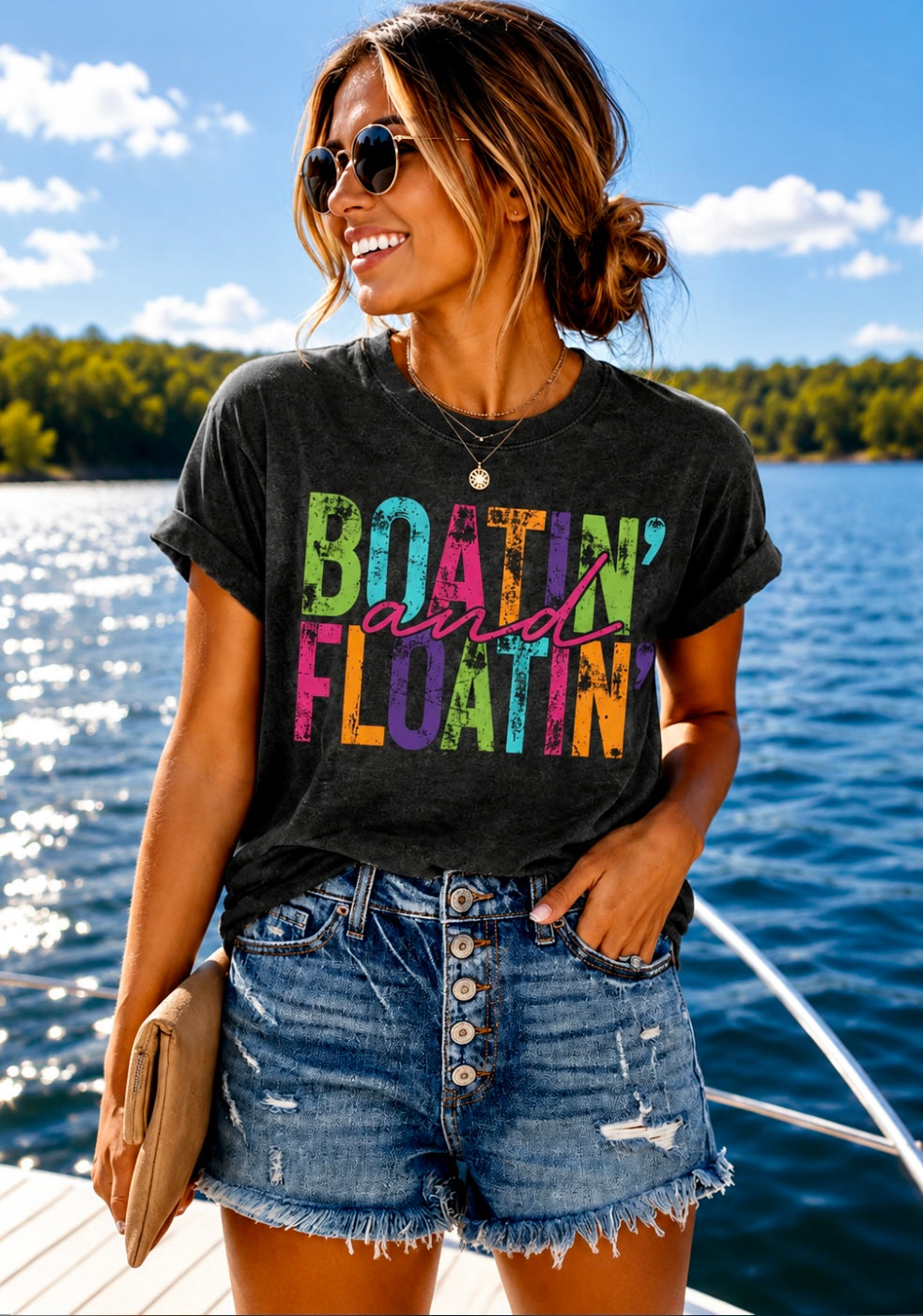 Boatin' and Floatin' Tee