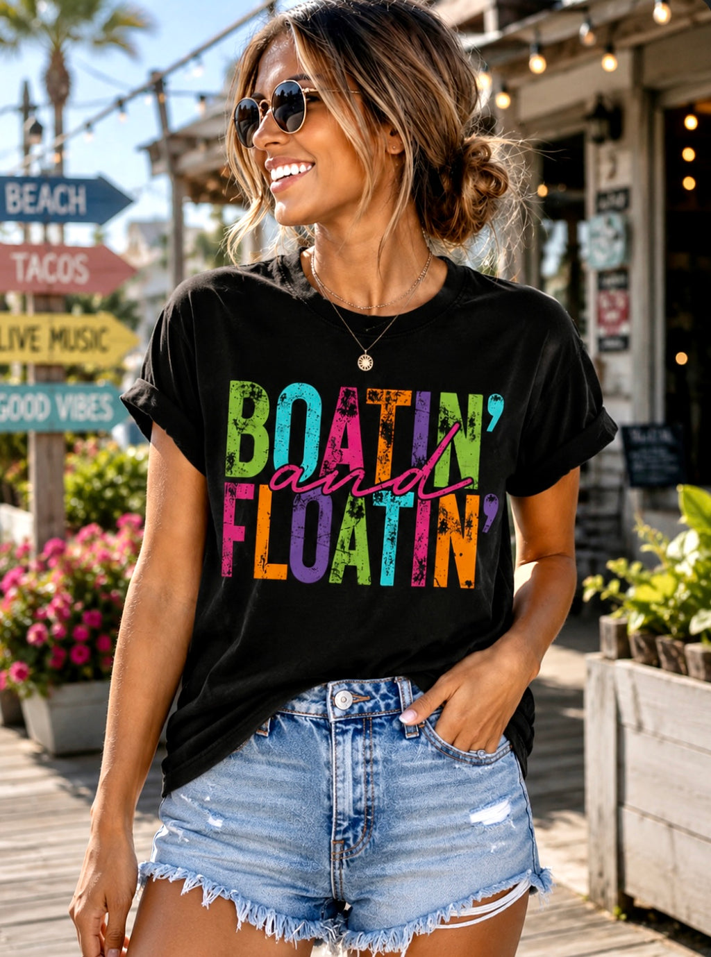 Boatin' and Floatin' Tee