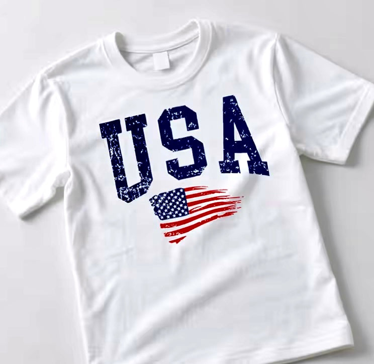 Short Sleeve USA Tee
