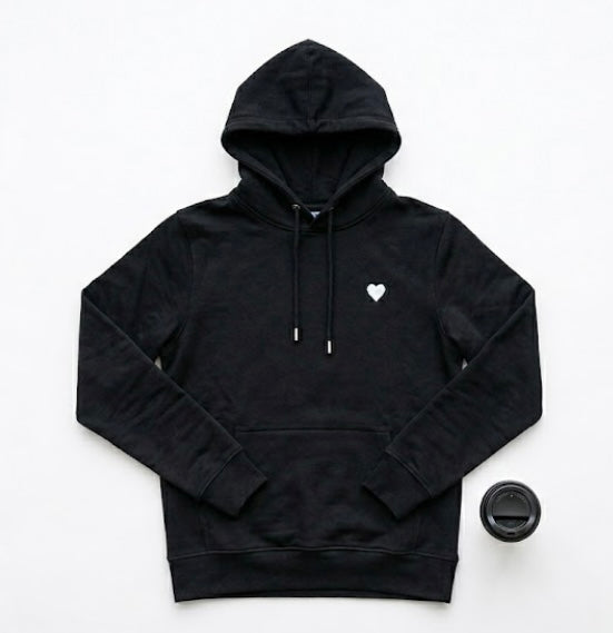 Black Nurse Hoodie w/Heart on Front
