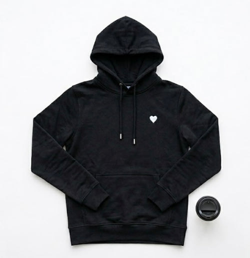 Black Nurse Hoodie w/Heart on Front