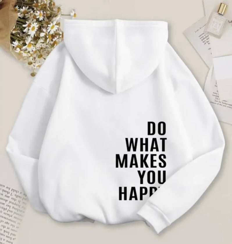 Do What Makes You Happy fleece-lined hoodie for women | feel-good gift | Heartfelt Designs