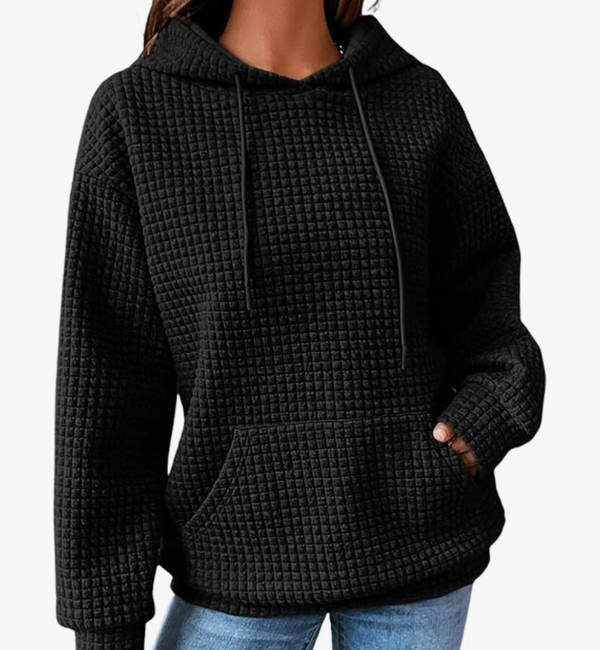 Waffle Pullover Top