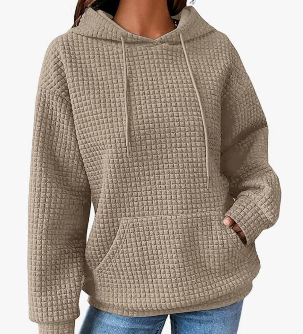 Waffle Pullover Top