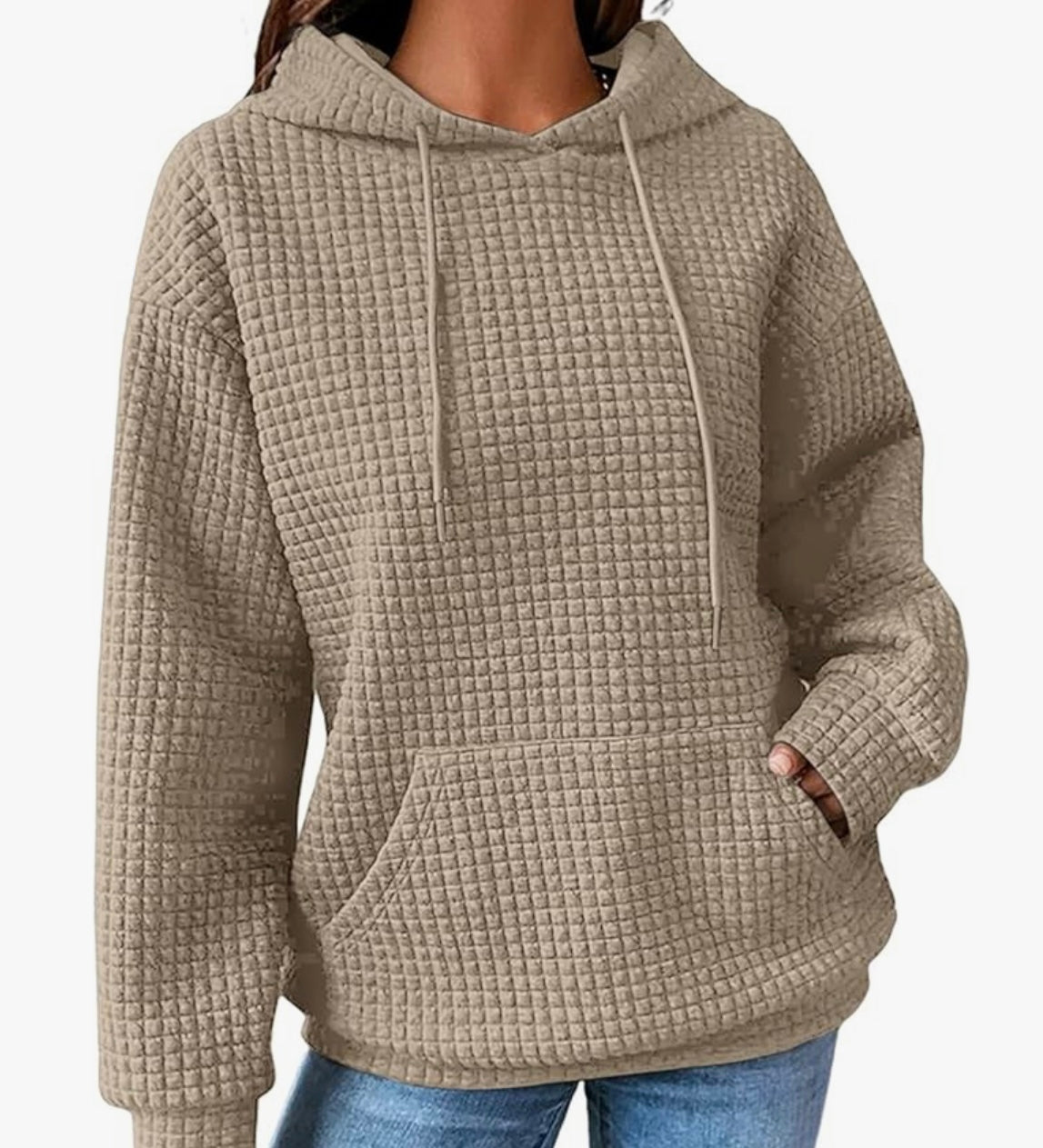 Waffle Pullover Top