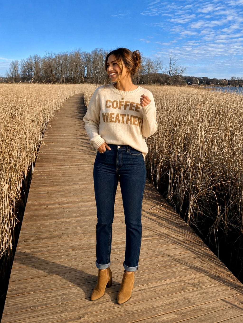 Coffee Weather Knit Sweater